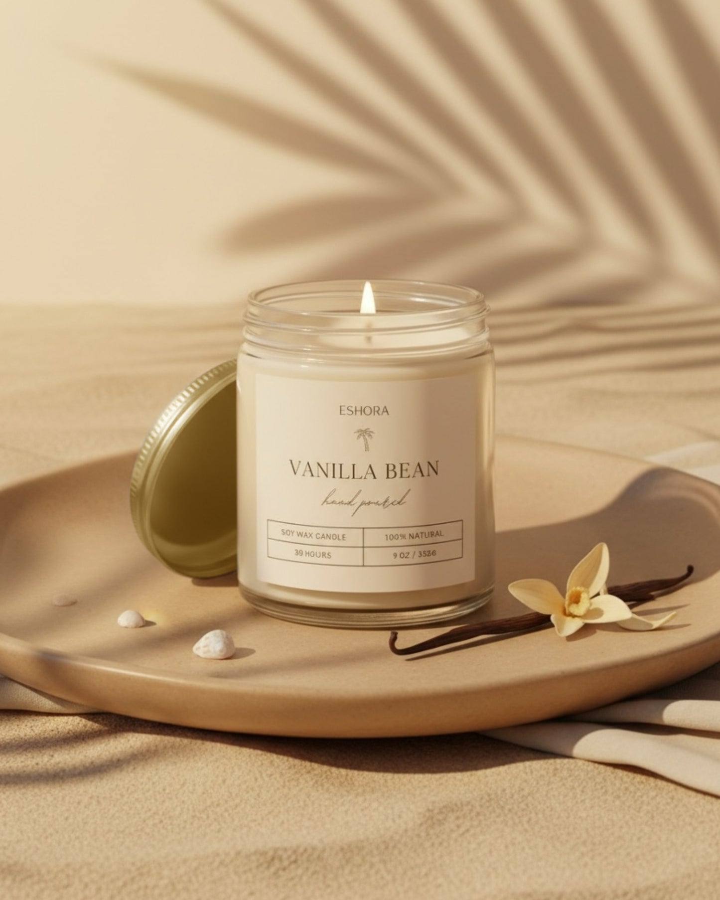 Vanilla Bean Soy Candle 9oz | Luxury Scented Candle