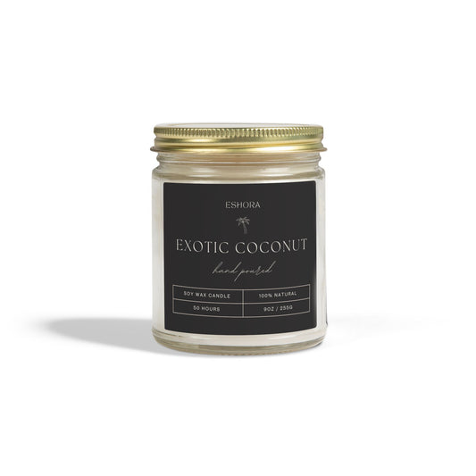 Exotic Coconut Soy Candle | Luxury Scented Candle